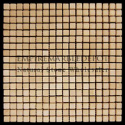 Jerusalem Gold Marble 5/8x5/8 Mosaic Tile Polished