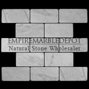 Bianco Carrara Marble 3x6 Subway Tile Tumbled White Carrera