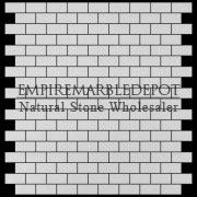 Dolomite Marble Mini Brick Mosaic Tile Polished