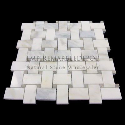 Calacatta Gold Italian Marble 2x4 Mosaic Honed