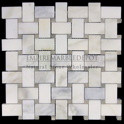 Calacatta Gold Italian Marble 2x4 Mosaic Polished