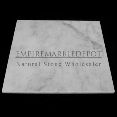 Carrara Marble Italian White Bianco Carrera 18x18 Marble Subway Tile Polished