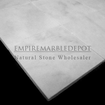 Carrara Marble Italian White Bianco Carrera 4x4 Marble Tile Polished