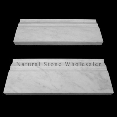 Carrara Marble Italian White Bianco Carrera Crown Molding Polished