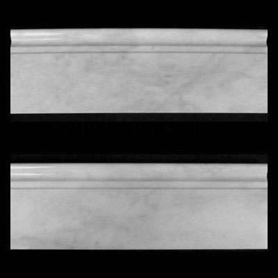 Carrara Marble Italian White Bianco Carrera Crown Molding Polished