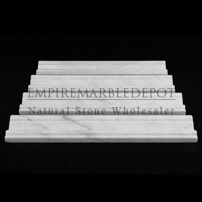 Carrara Marble Italian White Bianco Carrera Crown Molding Polished