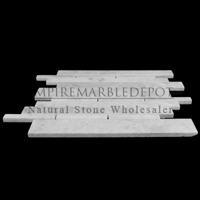 Carrara Marble Italian White Bianco Carrera Herringbone Mosaic Tile Polished