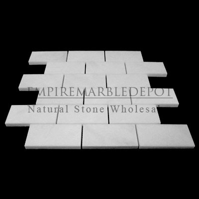 Bianco Dolomiti Marble Italian White Dolomite 2x4 Mosaic Polished