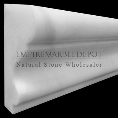 Bianco Dolomiti Marble Italian White Dolomite Crown Molding Polished