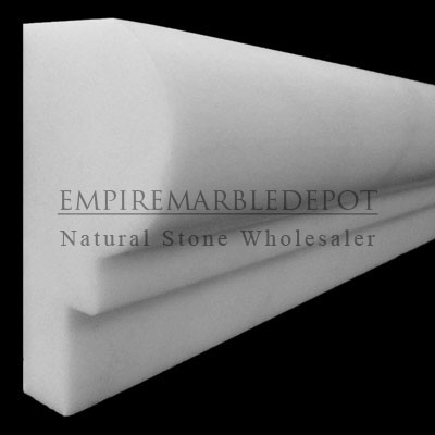 Bianco Dolomiti Marble Italian White Dolomite Crown Molding Polished