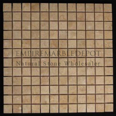 Crema Marfil Marble 1x1 Mosaic Polished