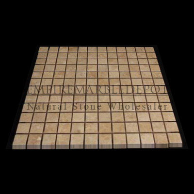 Crema Marfil Marble 1x1 Mosaic Polished