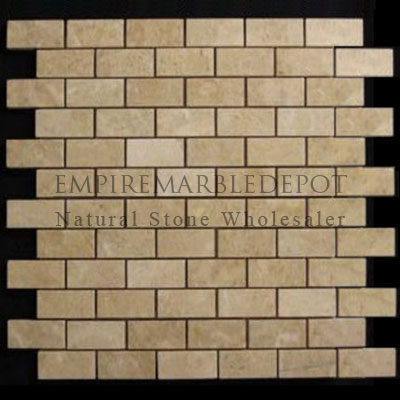 Crema Marfil Marble 1x2 Mosaic Polished