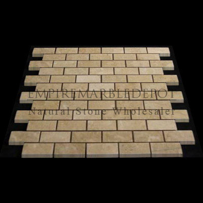 Crema Marfil Marble 1x2 Mosaic Polished