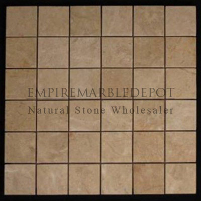 Crema Marfil Marble 2x2 Mosaic Polished