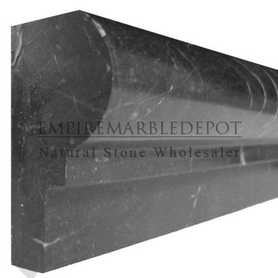 Nero Marquina Black Marble Crown Molding Polished