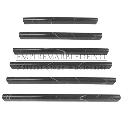 Nero Marquina Black Marble Crown Molding Polished