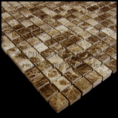 Crema Marfil Marble 5/8x5/8 Mosaic Tile Polished