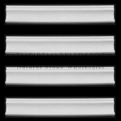 Statuary Crystal Marble Italian White Statuario Crown Molding Polished