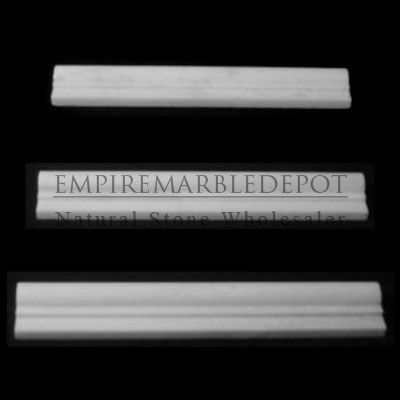 Statuary Crystal Marble Italian White Statuario Crown Molding Polished